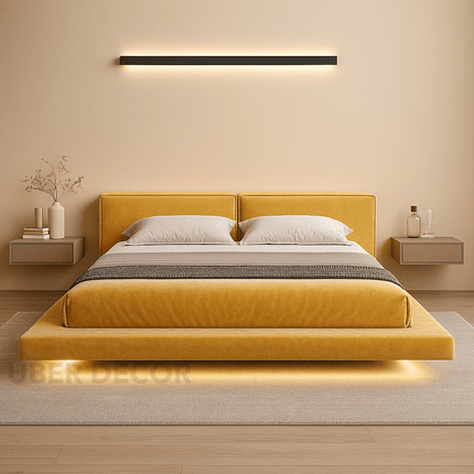 Driftline Floating LED Platform Bed – Modern Bedroom Innovation