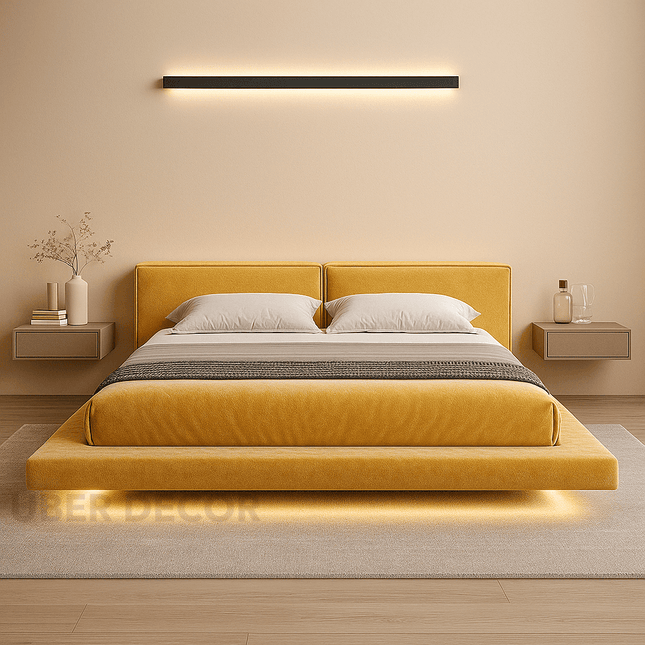 Driftline Floating LED Platform Bed – Modern Bedroom Innovation