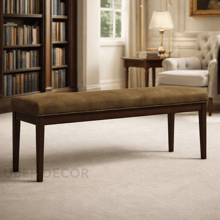 Lancaster Charm – Mid-Century European Inspired Bench for Entryways, Hallways, Bedrooms, and Lounge Spaces