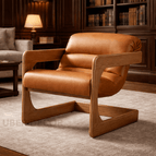 Cognac Tan Leatherette