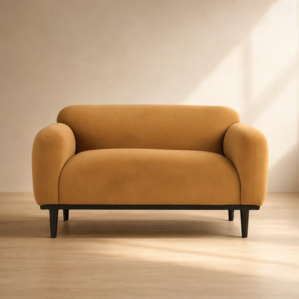 Valencia 50" 2-Seater Couch   Plush Soft-Edge Sofa for Living & Lounge Spaces