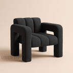 Black Textured Boucle