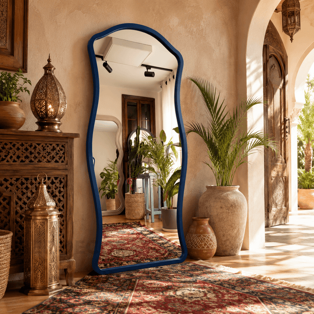 Zahara Sculptural Full Length Mirror – Contemporary Statement Moroccan Mirror
