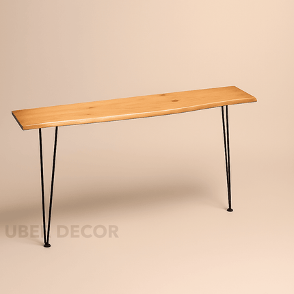 Tansu Linea Console Table – Nordic Minimalist Wood & Iron Console for Narrow Hallways & Porch Interiors