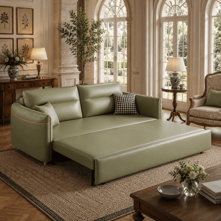 Sanya guest sofa cum bed – lifestyle view in guest room or living room India