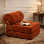 Burnt Terracotta Suede Velvet
