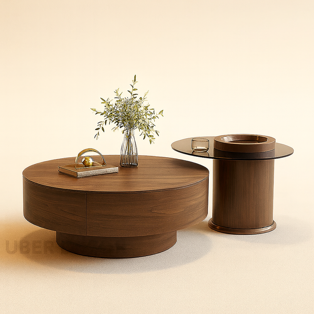 Tagus Nero Italian Minimalist Coffee Table – Unique Nordic-Inspired Design for Modern Living Rooms