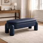 Midnight Blue Leatherette