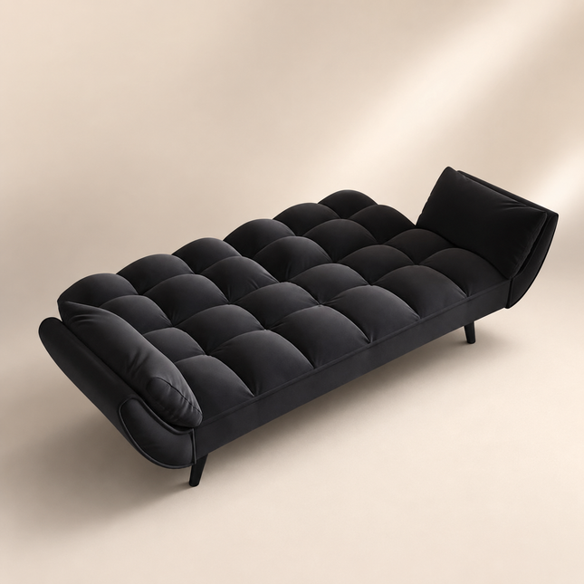 Napoli Futon Sofa- Cloud Couch Sofa Convertible Bed- Adjustable Backrest 3-level Foldable Love Seat Sleeper Sofa