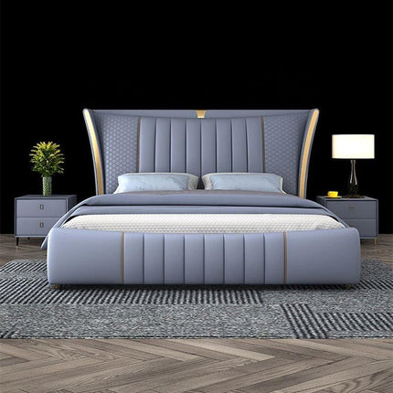 Nocturne Crest bed – textured side panel detailing close-up
