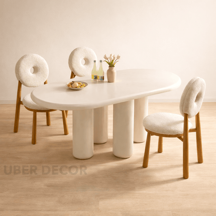 Hearthome Nordic Modern Dining Table– Cozy Contemporary Elegance for Dining Spaces