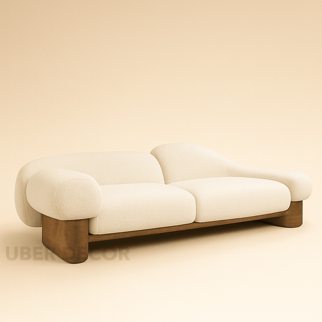 Auckland Designer Sofa Modern Japandi Luxury Couch with Asymmetric Arms