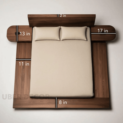 Stillwood Float Bed – Minimalist Solid Wood Platform Bed
