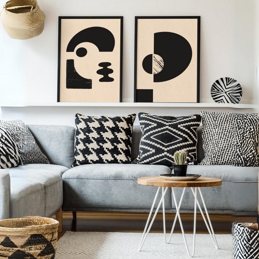 Geometrie Minime - Minimal Geometric Abstract Wall Art - Uber Decor