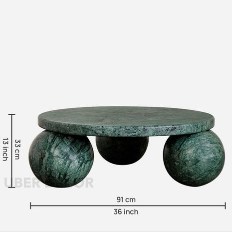 Albany Mid Century Modern Japandi Coffee Table with Organic Freeform Wooden Top and Geometric Base for Living Room - Uber Decor