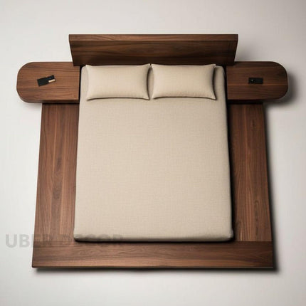 Stillwood Float Bed – Minimalist Solid Wood Platform Bed