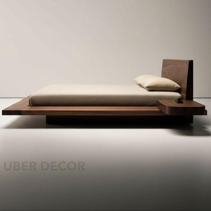 Stillwood Float Bed – Minimalist Solid Wood Platform Bed