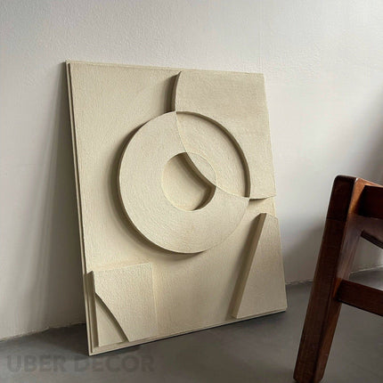 Abstract Arch Wooden Wall Art - Contemporary Abstract Texture 3D Wall Art - Wood Wall Sculpture Minimal Wall Decor - Uber Decor