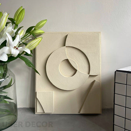 Abstract Arch Wooden Wall Art - Contemporary Abstract Texture 3D Wall Art - Wood Wall Sculpture Minimal Wall Decor - Uber Decor