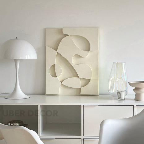 Art Deco Layer Wooden Wall Art - Contemporary Abstract Texture 3D Wall Art - Wood Wall Sculpture Minimal Wall Decor - Uber Decor