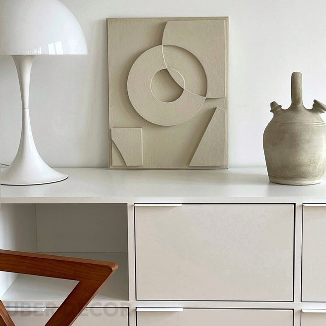 Abstract Arch Wooden Wall Art - Contemporary Abstract Texture 3D Wall Art - Wood Wall Sculpture Minimal Wall Decor - Uber Decor