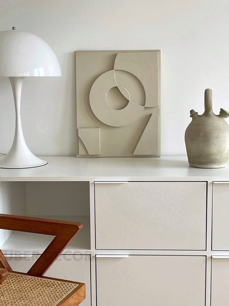 Abstract Arch Wooden Wall Art - Contemporary Abstract Texture 3D Wall Art - Wood Wall Sculpture Minimal Wall Decor - Uber Decor