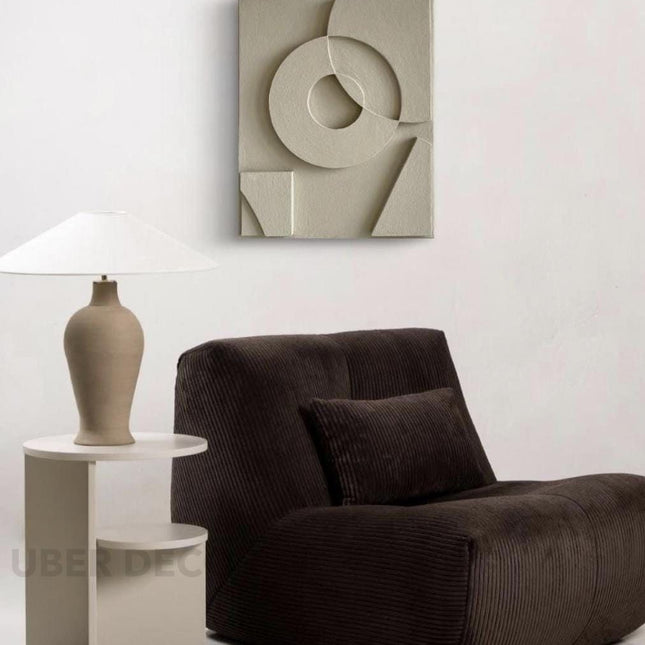 Abstract Arch Wooden Wall Art - Contemporary Abstract Texture 3D Wall Art - Wood Wall Sculpture Minimal Wall Decor - Uber Decor