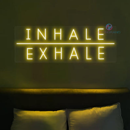 Inhale Exhale Neon Sign - Uber Decor