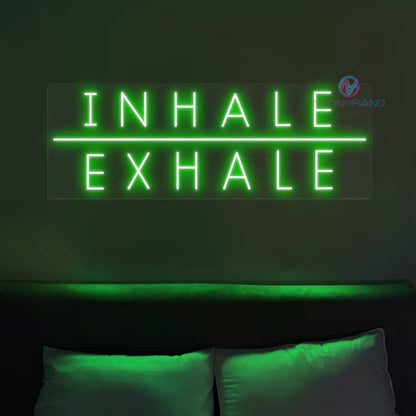 Inhale Exhale Neon Sign - Uber Decor