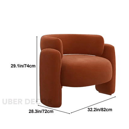 Eisha Accent Chair – Light Luxury Single Person chair, Small Unit Living Room Lazy Chair