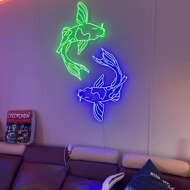 Koi Fish Neon Sign - Uber Decor