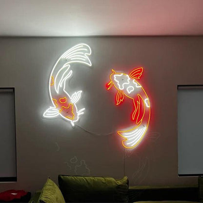 Koi Fish Neon Sign - Uber Decor