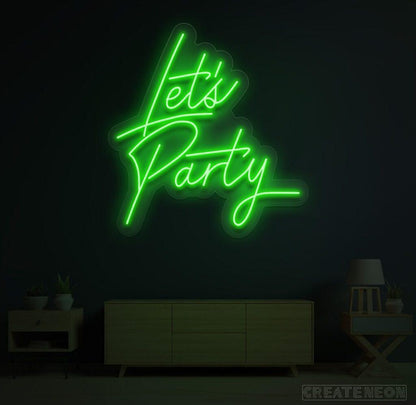 Let's Party Neon Sign - Uber Decor