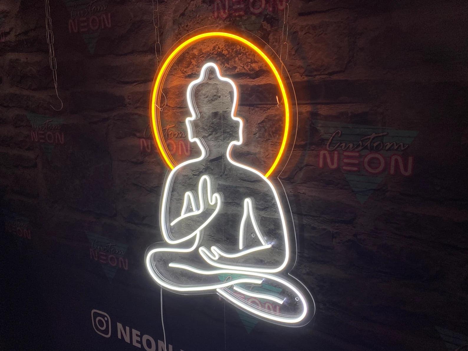 Luminous Buddha Serenity Neon Sign - Uber Decor