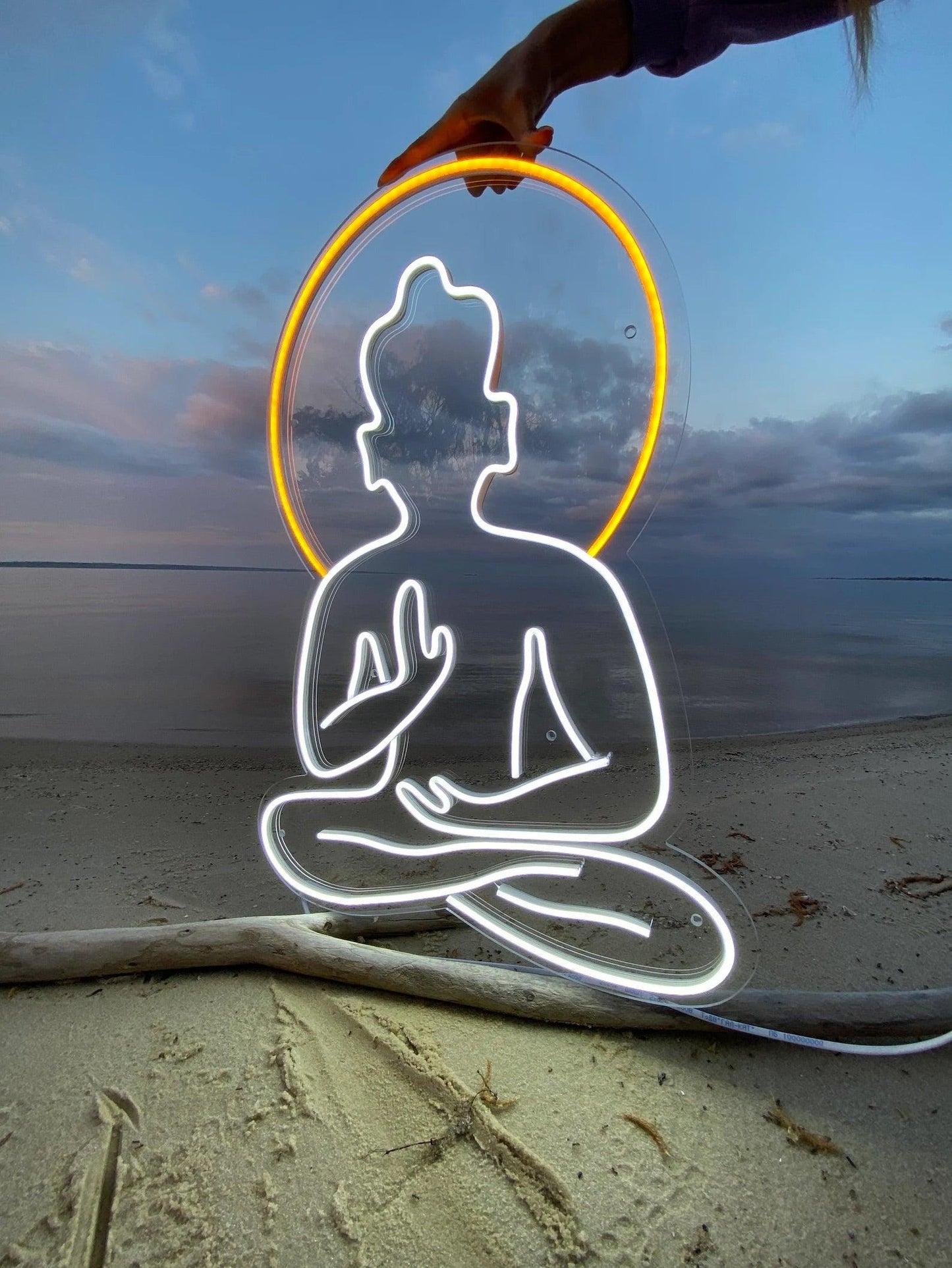 Luminous Buddha Serenity Neon Sign - Uber Decor