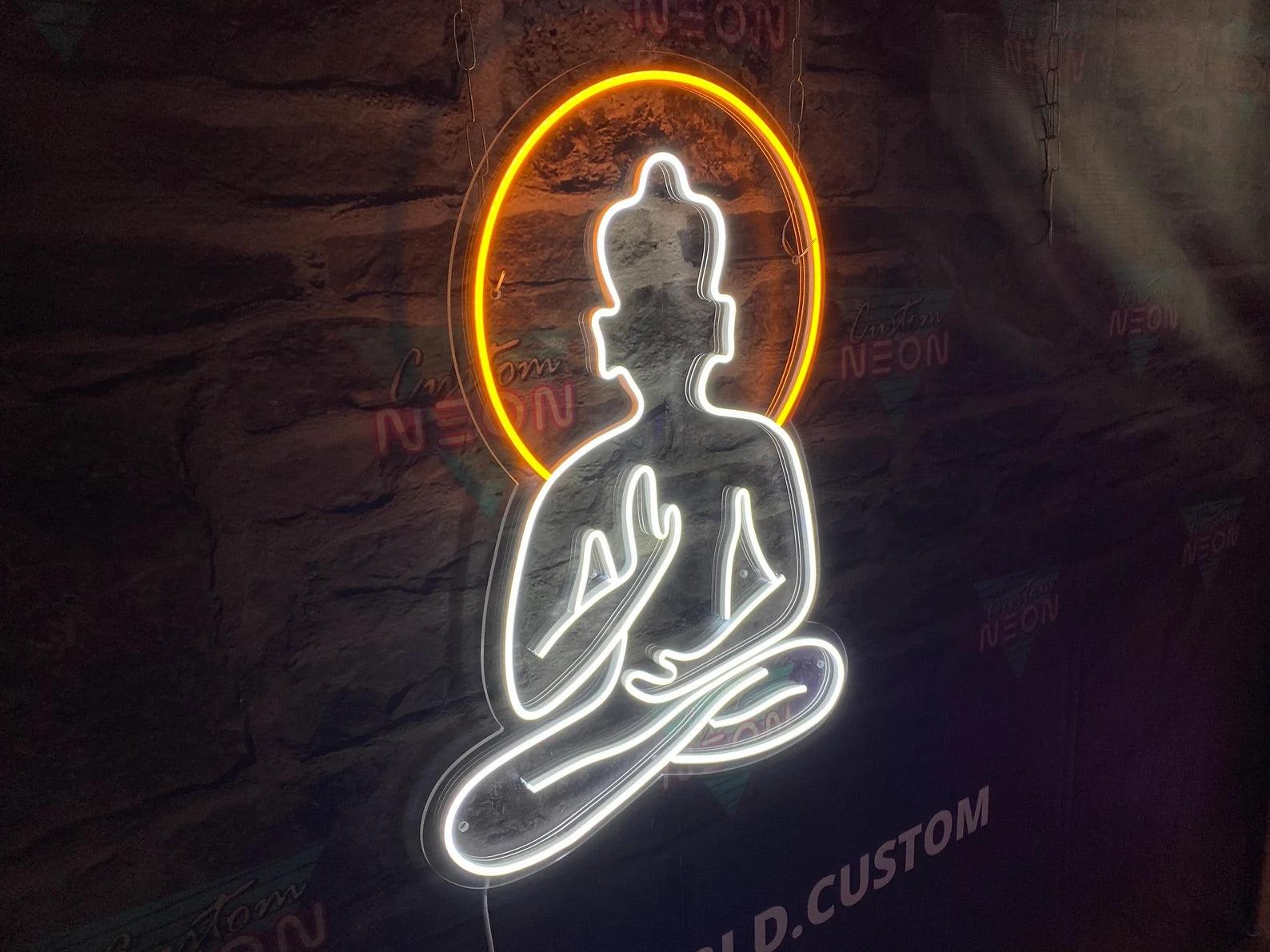 Luminous Buddha Serenity Neon Sign - Uber Decor