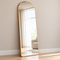 Urban Arch Metal Frame Full Length Bedroom Floor Mirror- without stand on light beige background