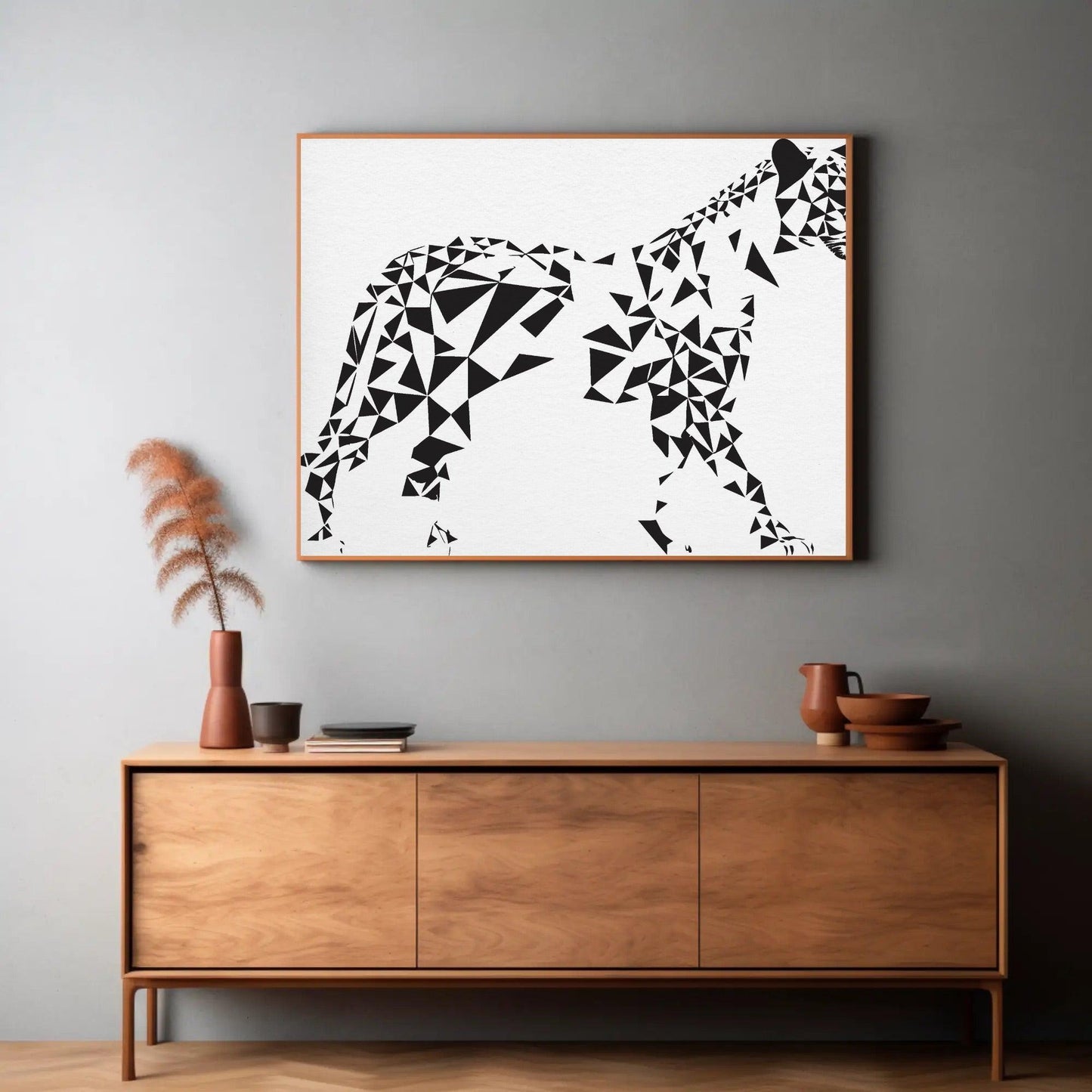 Geometric Tiger Wall Art