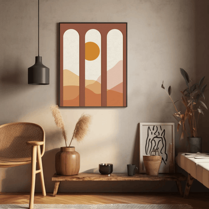 Desert Sand Dunes Landscape Wall Art