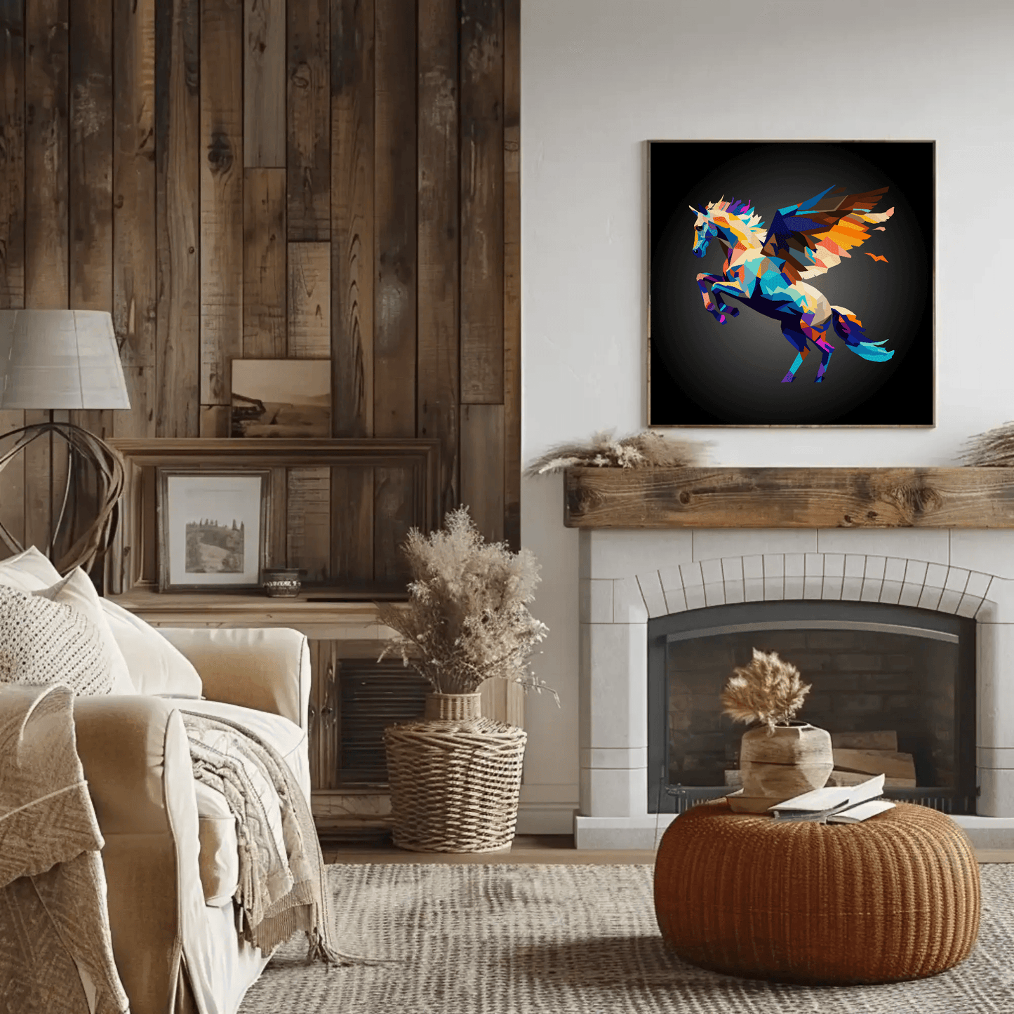 Vibrant Pegasus Wall Art