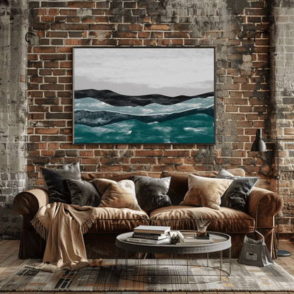 Serene River Landscape Wall Art