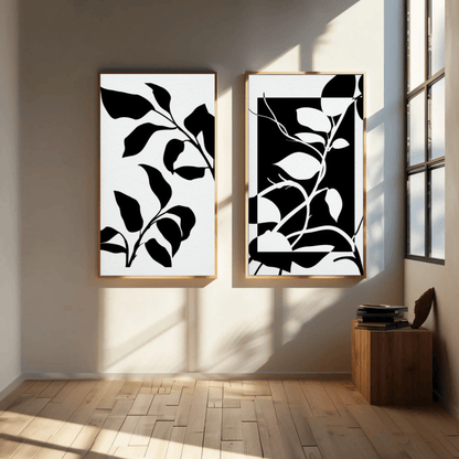 Simplicity in Petals Wall Art- Set of 2