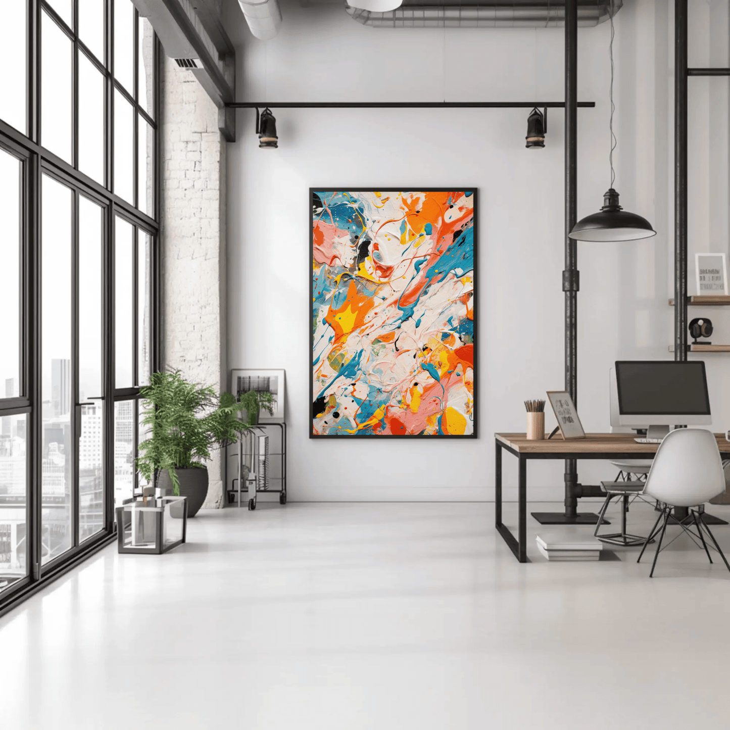 Bold Abstract Strokes Wall Art