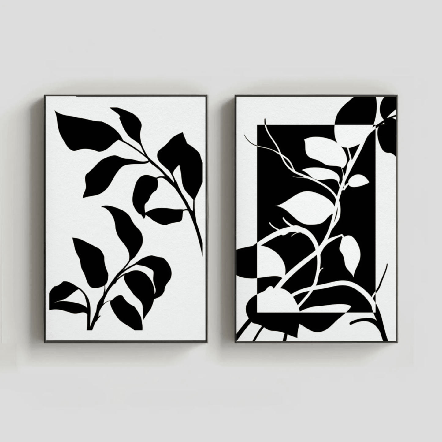 Simplicity in Petals Wall Art- Set of 2