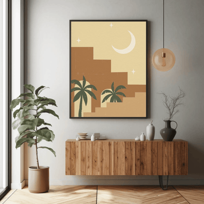 Modern Desert Architecture Wall Art