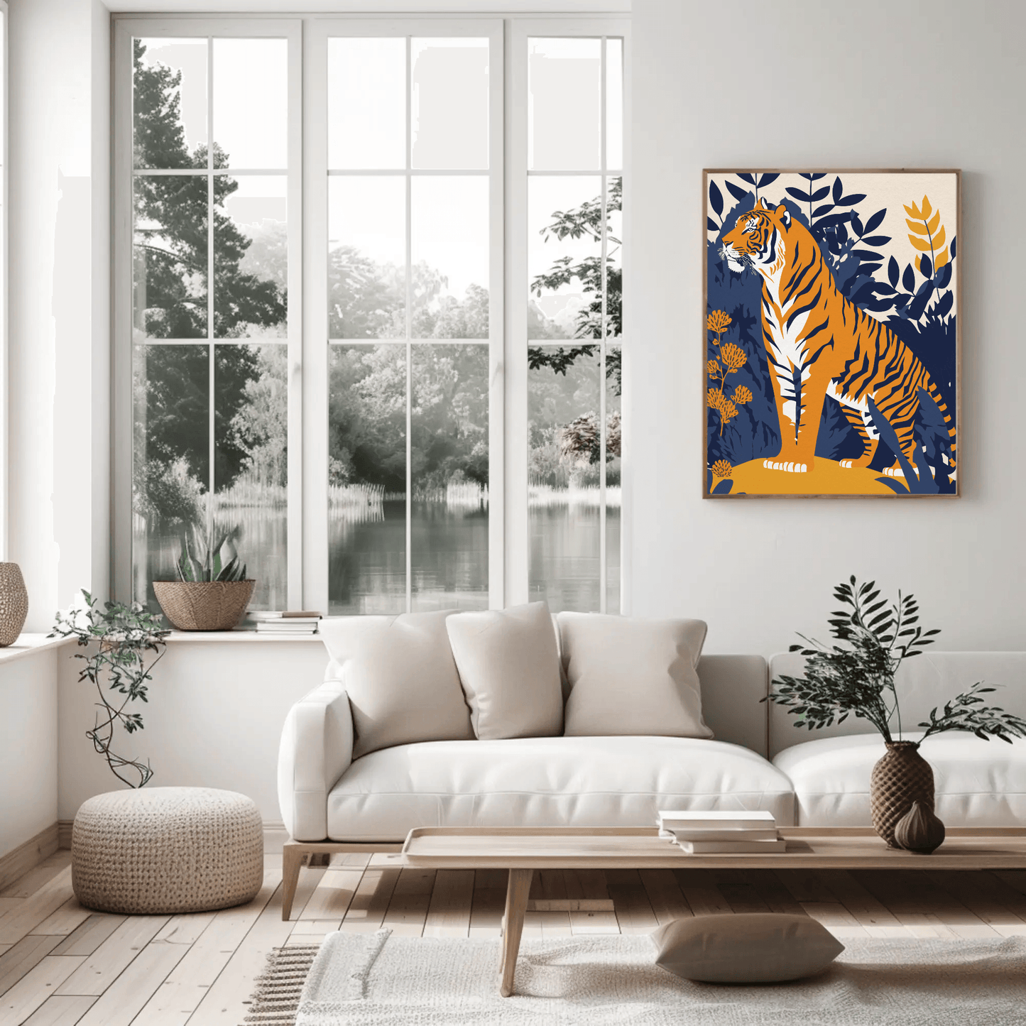 Bold Regal Tiger Wall Art