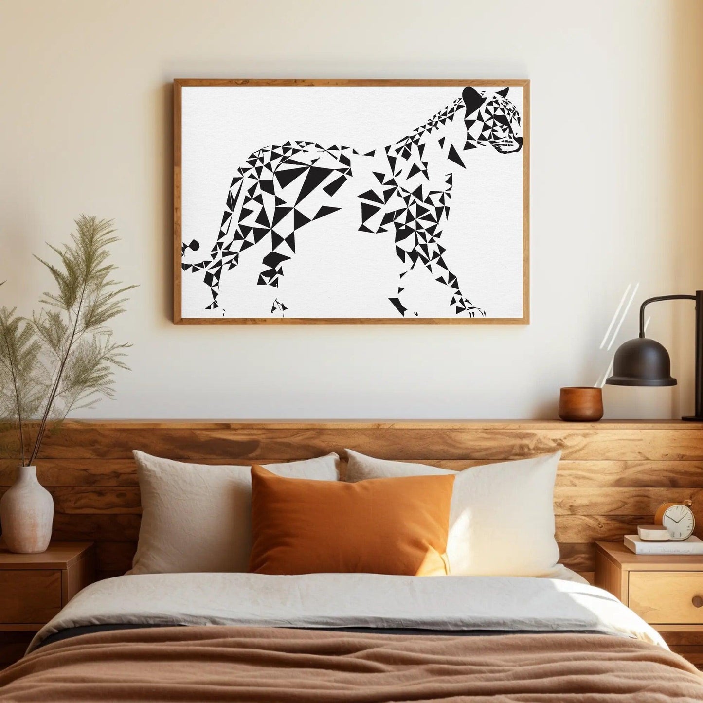 Geometric Tiger Wall Art