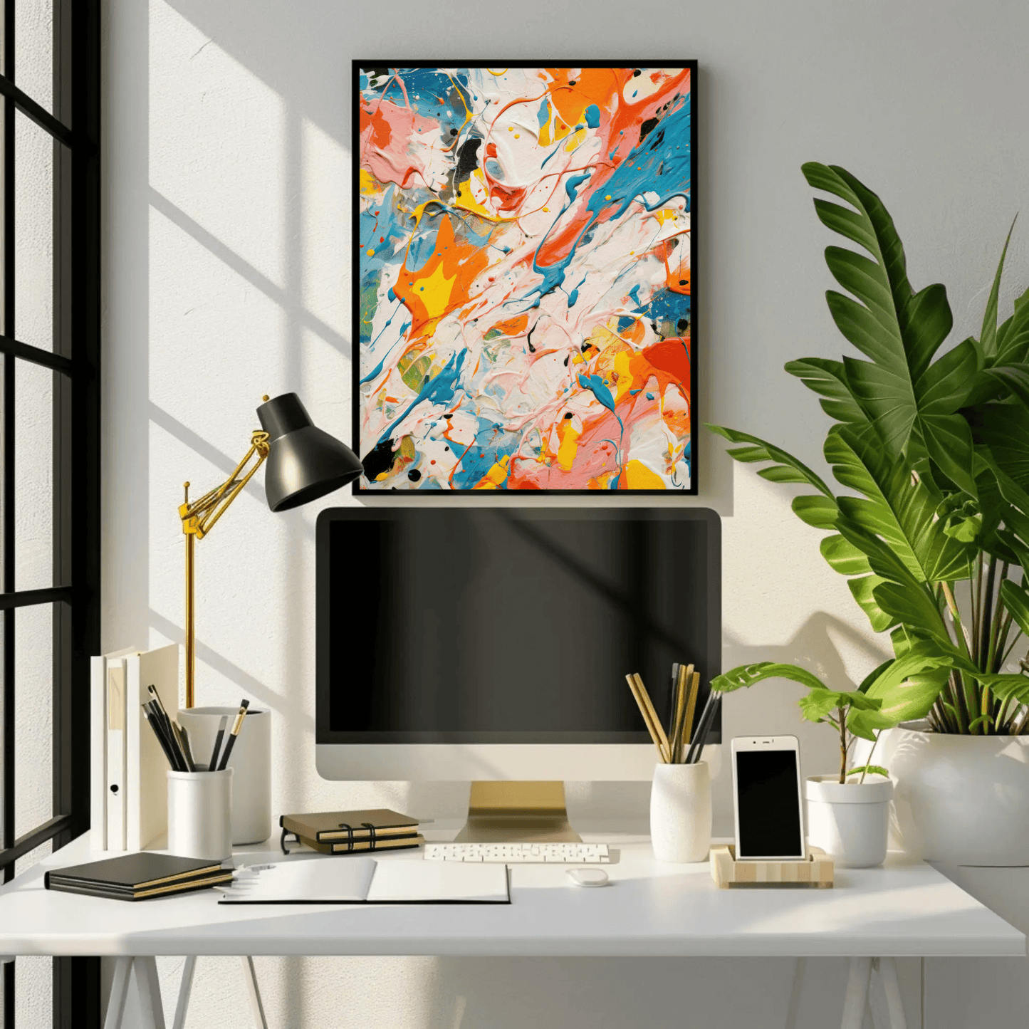 Bold Abstract Strokes Wall Art