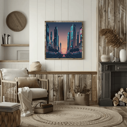 Majestic Cityscape Architecture Wall Art