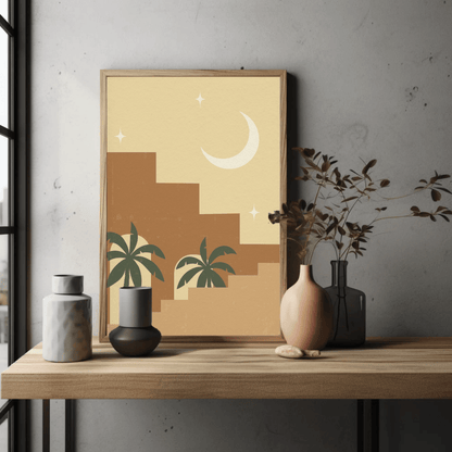 Modern Desert Architecture Wall Art